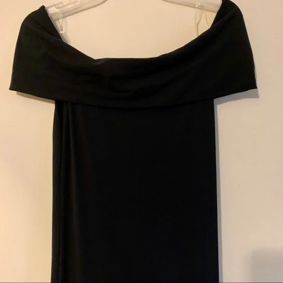 NWOT Black‎ fitted off the shoulder bodycon dress - Picture 5 of 5